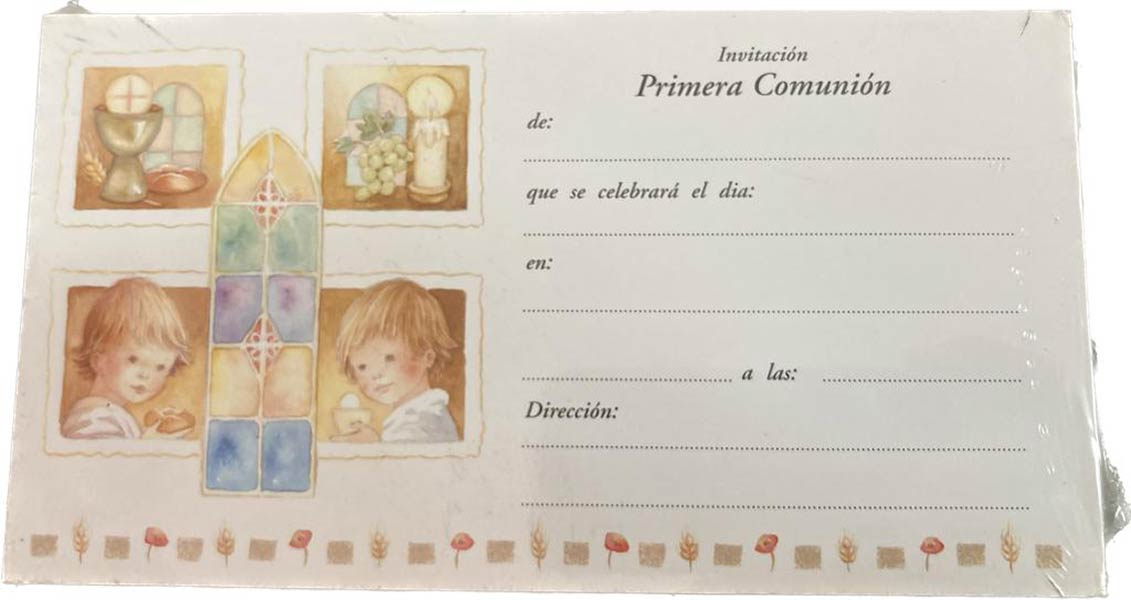ETIQUETAS COMUNION NIO VELA-PACK 50