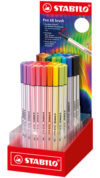 Rotu pen 68 brush arty line -80u exp. (incluye los 30 colore -  Distribuciones Cimadevilla