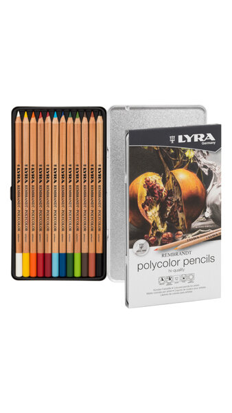 LAPICES 24 COLORES LYRA REMBRANDT POLYCOLOR ESTUCHE METAL