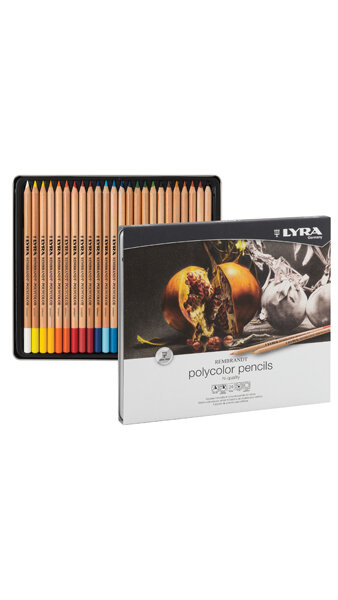 LAPICES 24 COLORES POLYCOLOR REMBRANDT ESTUCHE ENROLLABLE