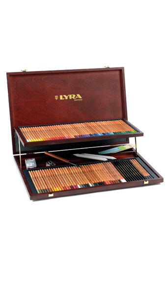 ESTUCHE DIBUJO LYRA REMBRANDT POLYCOLOR MALETIN DE MADERA