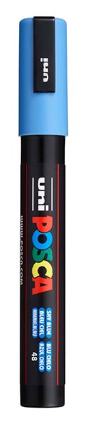 ROTU POSCA PC5M AZUL CIELO - CAJA 6