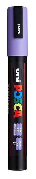 ROTU POSCA PC5M LILA - CAJA 6