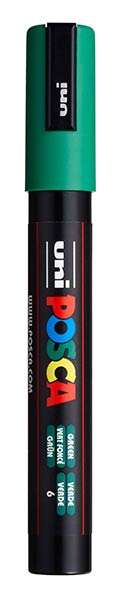 ROTU POSCA PC5M VERDE - CAJA 6