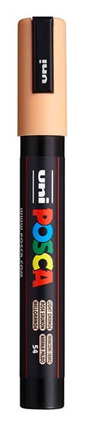 ROTU POSCA PC5M NARANJA CLARO - CAJA 6