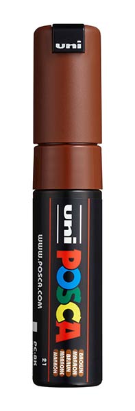 ROTU POSCA PC8K MARRON - CAJA 6