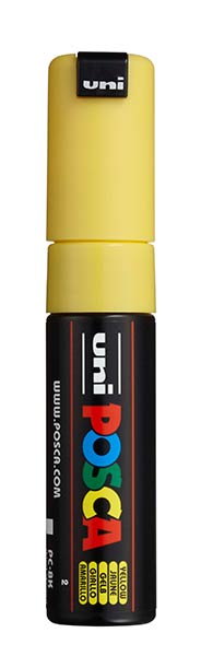 ROTU POSCA PC8K AMARILLO - CAJA 6