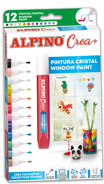 ALPINO CREA + PINTURA CRYSTAL-12U CAJA