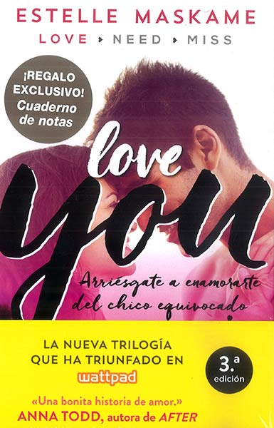 LOVE YOU+CUADERNO NOTAS PACK