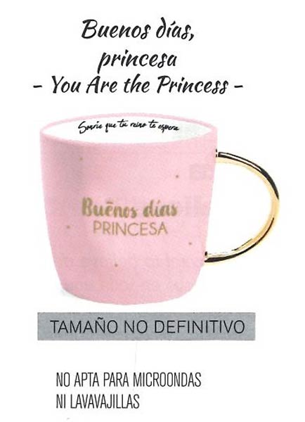 TAZA BUENOS DIAS PRINCESA YOU ARE THE PRINCESS
