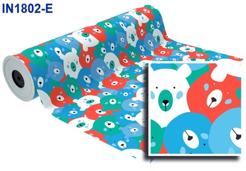 PAPEL REGALO INFANTIL 1X3M SURTIDOS - CAJA 40 ROLLITOS