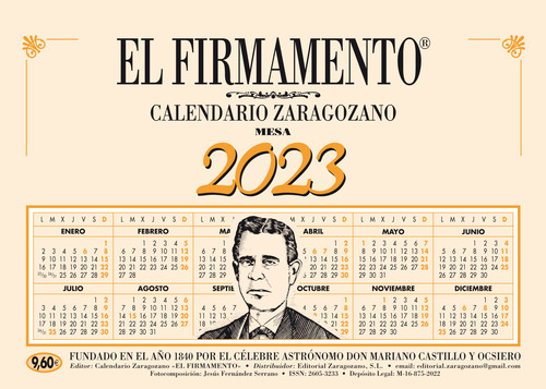 CALENDARIO ZARAGOZANO DE MESA 2024