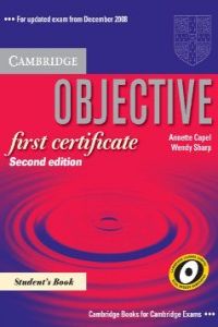 OBJECTIVE FIRST CERTIFICATE STS