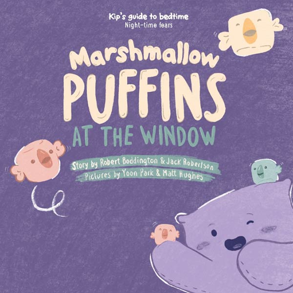 MARSHMALLOW PUFFINS AT THE WINDOW