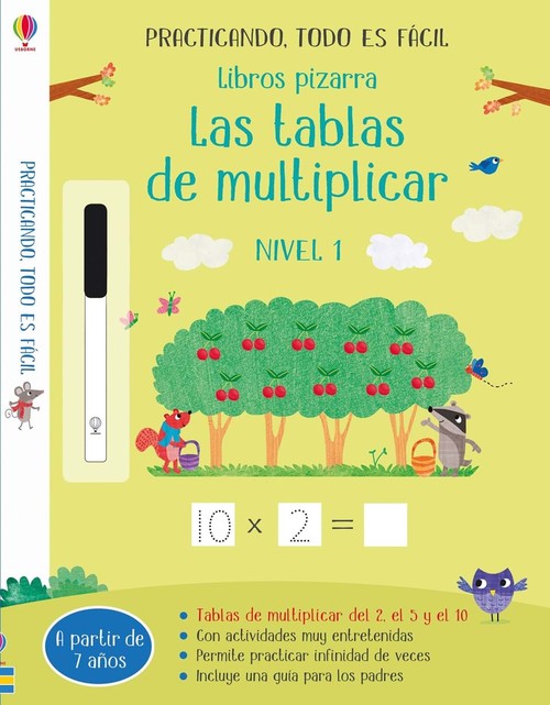 LIBROS PIZARRA TABLAS DE MULTIPLICAR NIVEL 1
