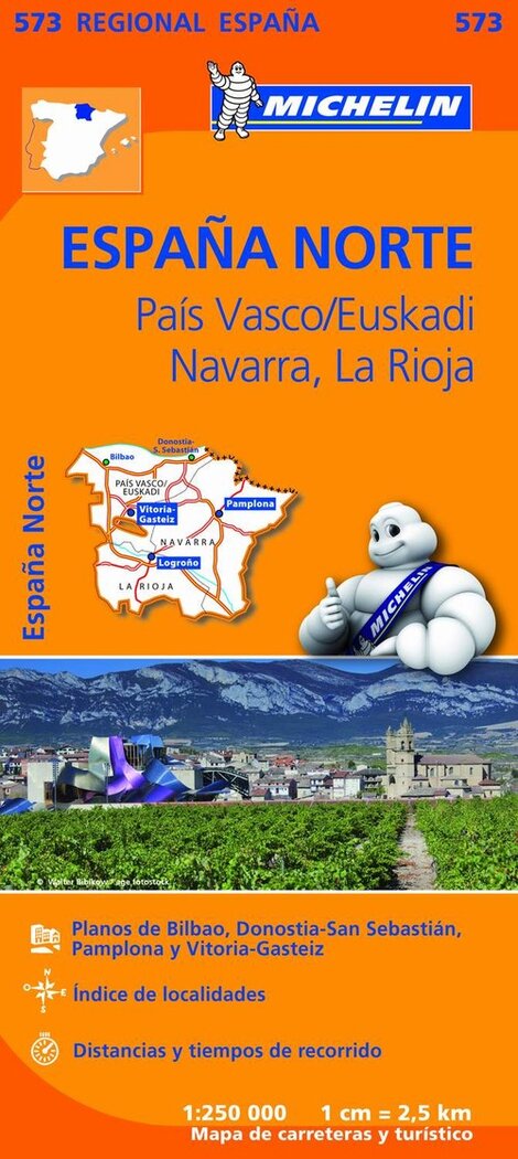 MAPA REGIONAL ESPAA NORTE - PAIS VASCO / EUS 2023