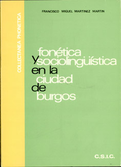 FONETICA Y SOCIOLINGUISTICA EN LA CIUDAD DE BURGOS