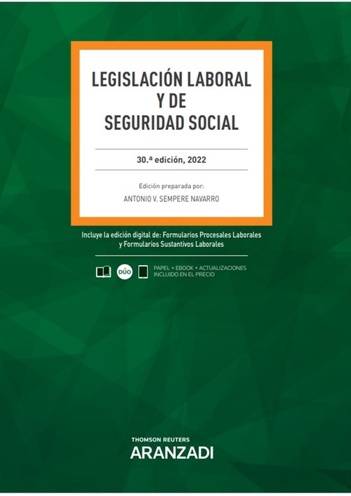 LEGISLACION LABORAL Y DE SEGURIDAD SOCIAL (PAPEL + E-BOOK)