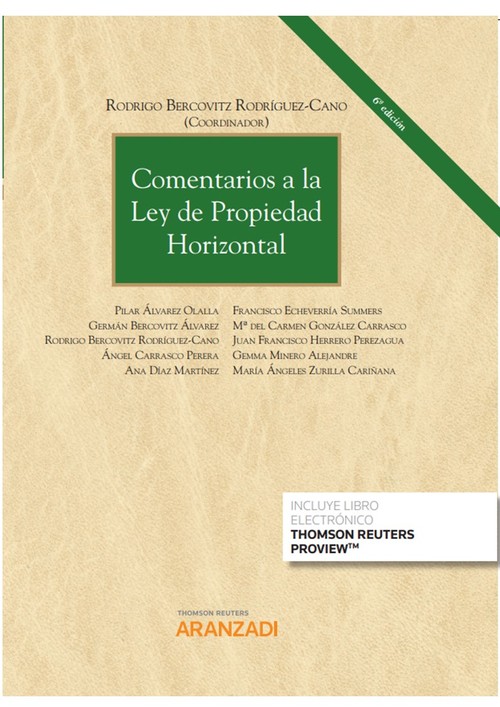 COMENTARIOS A LA LEY DE PROPIEDAD HORIZONTAL (PAPEL + E-BOOK