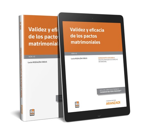 VALIDEZ Y EFICACIA DE LOS PACTOS MATRIMONIALES (PAPEL + E-BO