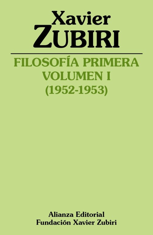FILOSOFIA PRIMERA (1952-1953). VOLUMEN III