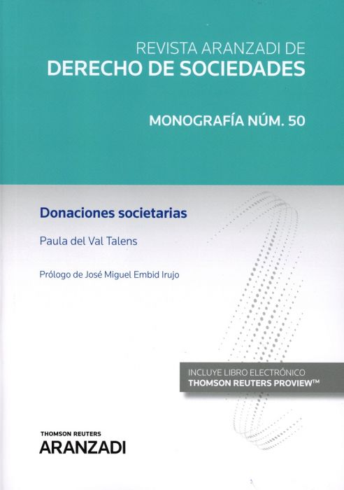 DONACIONES SOCIETARIAS (PAPEL + E-BOOK)