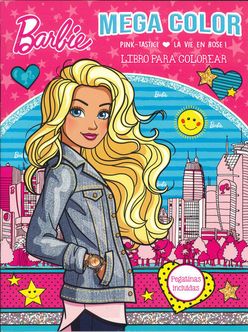 BARBIE 2 - MEGA COLOR + PEGATINAS