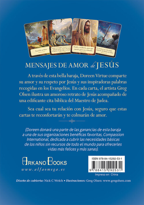 MENSAJES DE AMOR DE JESUS (LIBRO + 44 CARTAS)