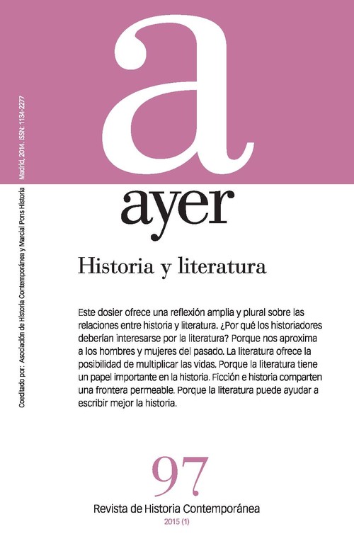 REVISTA AYER 97 HISTORIA Y LITERATURA