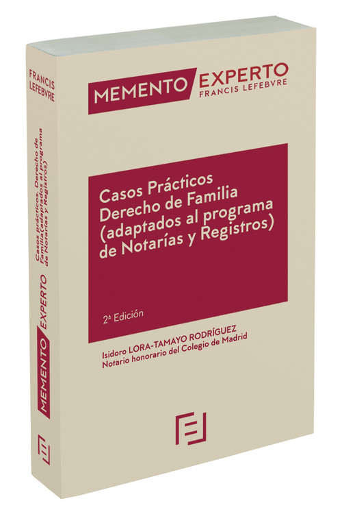 MEMENTO EXPERTO CASOS PRACTICOS DERECHO DE FAMILIA (2A EDICI