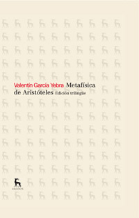 METAFISICA DE ARISTOTELES-ED.TRILINGUE