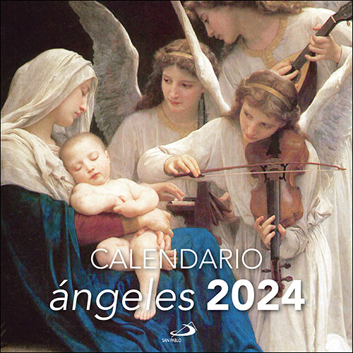 CALENDARIO PARED ANGELES 2024