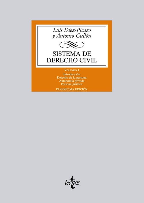 SISTEMA DE DERECHO CIVIL VOLUMEN 1