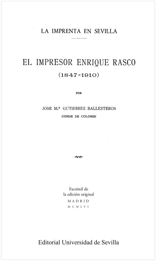 IMPRESOR ENRIQUE RASCO (1847-1910), EL
