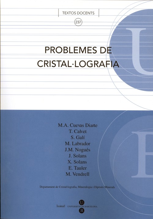 PROBLEMES DE CRISTAL.LOGRAFIA