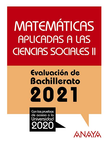 MATEMATICAS APLICADAS A LAS CIENCIAS SOCIALES II EVAU 2021