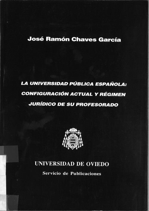 UNIVERSIDAD PUBLICA ESPAOLA: CONFIGURACION ACTUAL Y REGIMEN