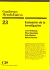 CUADERNOS MET,23/EVALUACION INVESTIGACIO