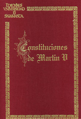 CONSTITUCIONES DE MARTIN V (FACS.)