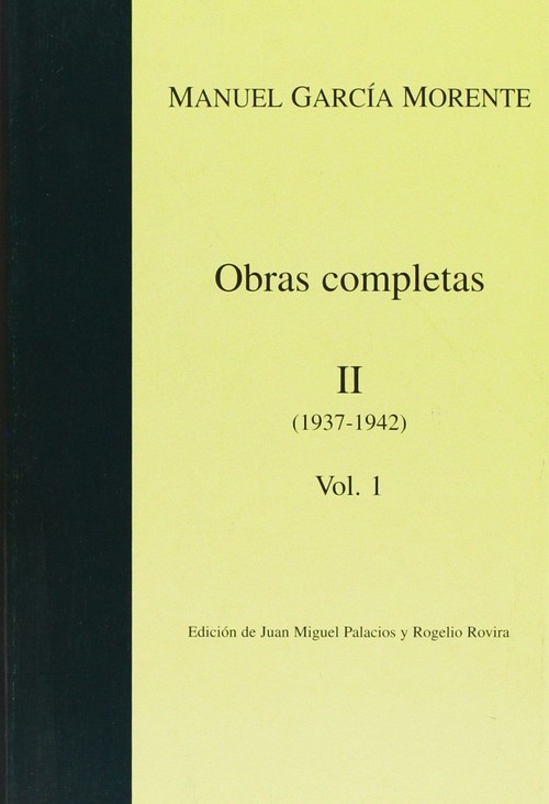 OBRAS COMPLETAS MORENTE TOMO II, 1