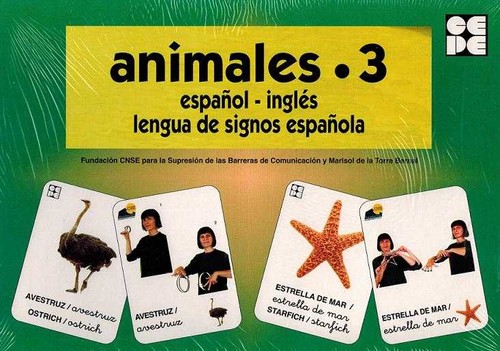 ANIMALES 3 ESPAOL INGLES LENGUA DE SIGNOS ESPAOLA