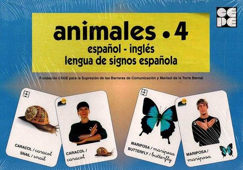 ANIMALES 4 ESPAOL INGLES LENGUA DE SIGNOS ESPAOLA