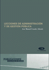 LECCIONES DE ADMINISTRACION Y DE GESTION PUBLICA