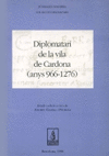 DIPLOMATARI DE LA VILA DE CARDONA (ANYS 966-1276)