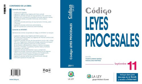 CODIGO LEYES PROCESALES 2011