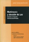 MATRIMONIO Y ELECCION DE LEY