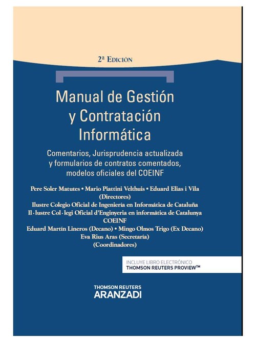 MANUAL DE GESTION Y CONTRATACION INFORMATICA (PAPEL + E-BOOK