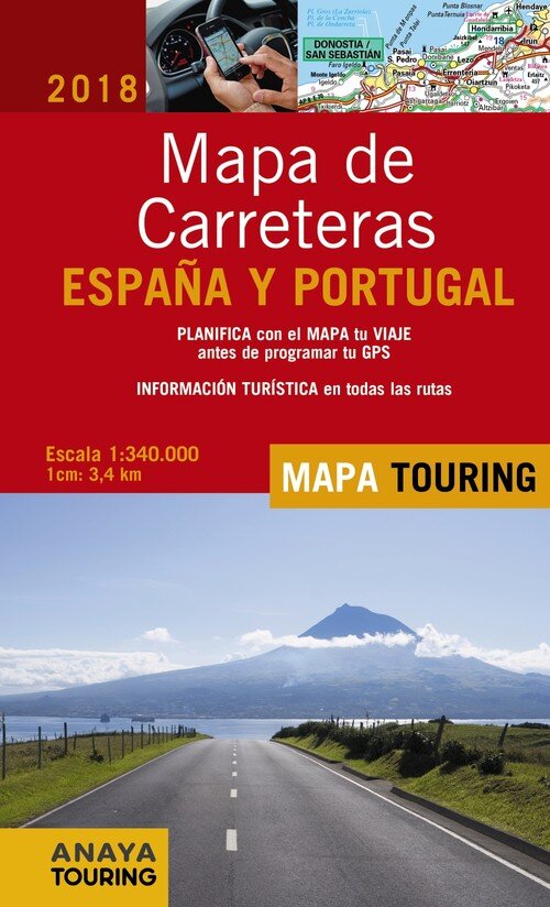 MAPA CARRETERAS DE ESPAA Y PORTUGAL 2018 (ESPIRAL)
