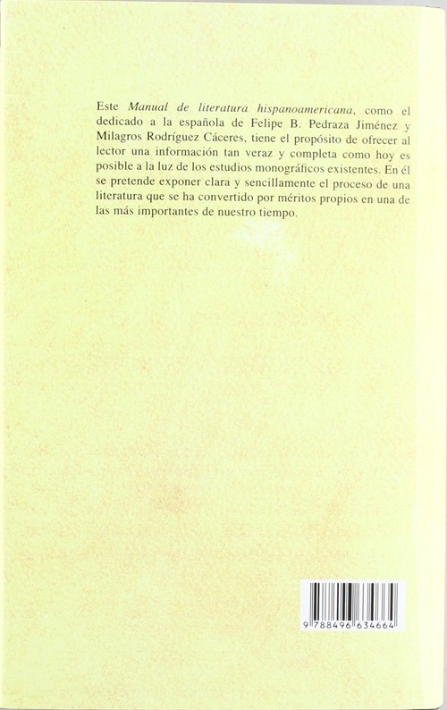 MANUAL DE LITERATURA HISPANOAMERICANA VII CRONOLOGIA