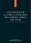 INICIOS DE LA OBRA LITERARIA DE GABRIEL MIRO, DEL VIVIR, LOS